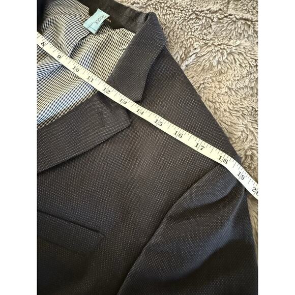 Banana Republic Navy Slim Fit 2 Button Birdseye Marzotto Italian Fabric 42 R/S - Picture 14 of 15